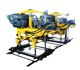 YD-22型液壓搗固機(jī),雙導(dǎo)柱框架結(jié)構(gòu)，單缸升降方式